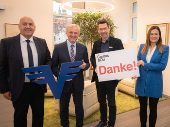 Volksbank Kärnten/ Bauer
VDir. Jelinek Johannes
VDir. Mag. Alfred Holzer
Caritas-Dir. Ernst Sandriesser
Mag. Roberta Striedinger