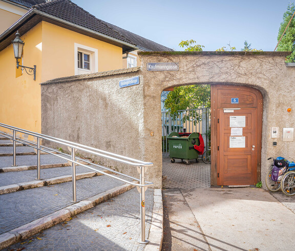 Die Aussenansicht der Notschlafstelle in Klagenfurt.