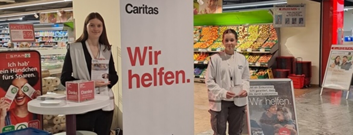 Zwei Freiwillige beim Einsatz